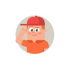 Oli denkt mit einer Hantel in der Hand nach.